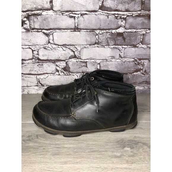 OluKai Hamakua Chukka Black Leather Lace Up Boots Men Sz 9.5M US/42EU 10304-4063 main image 11